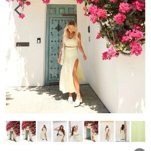 VRG GRL knit set green never worn